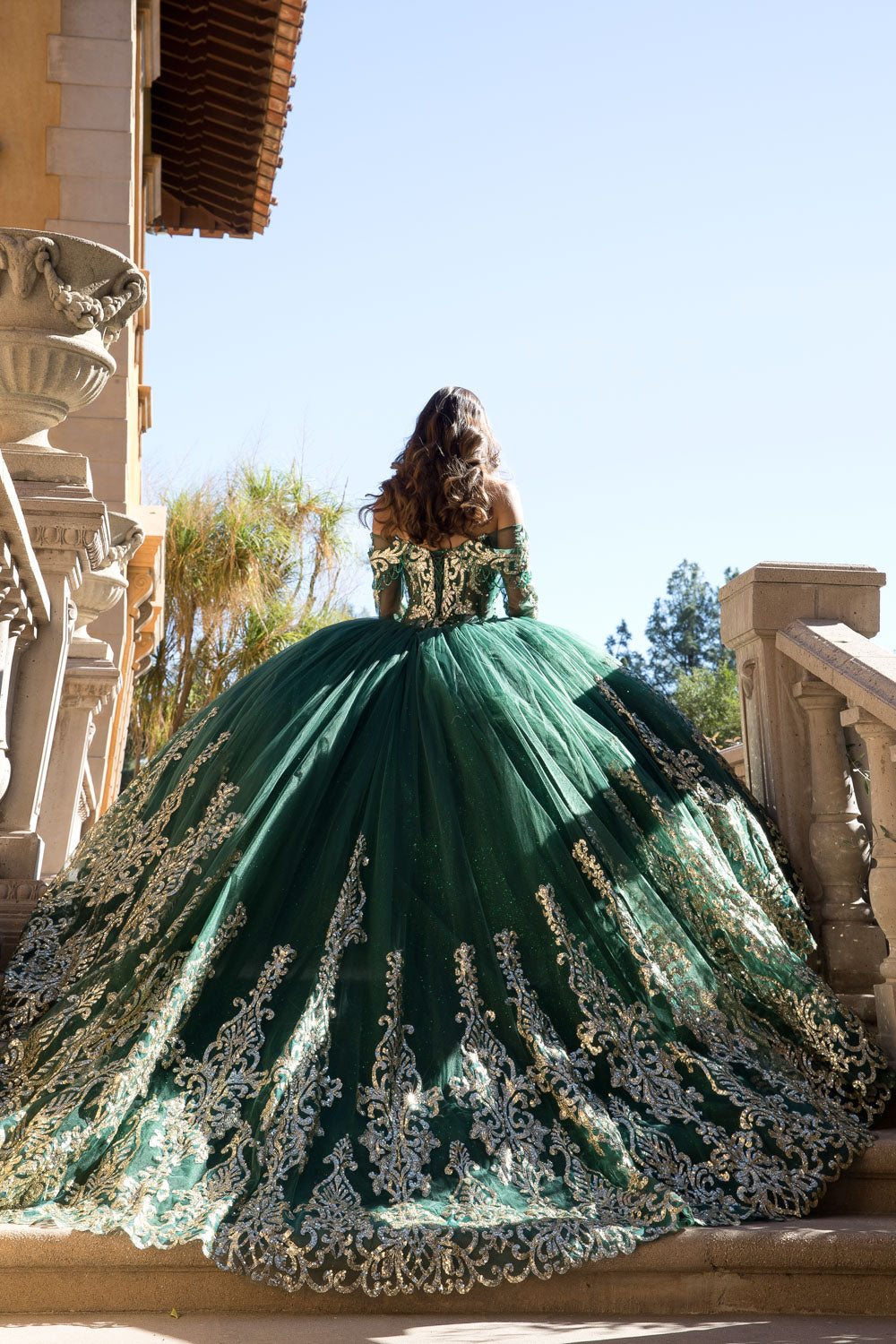 Whimsical Glitter Ball Gown by Petite Adele PQ106596