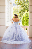 Two Tone See-Through Corset Quinceañera Dress by Bella Princess Couture PQ1022
