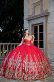 quinceanera ball gown dress Blush-gold Bella Princess Couture PQ1065 www.snkdress.com