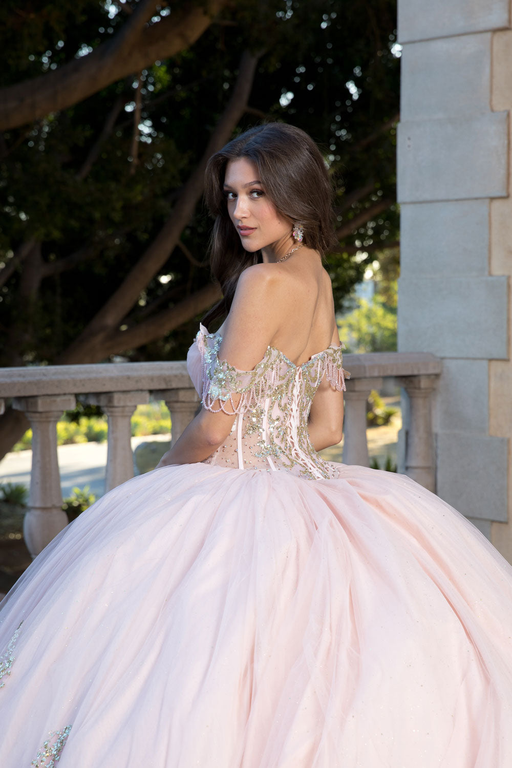 Whimsical Glitter Ball Gown by Petite Adele PQ106596