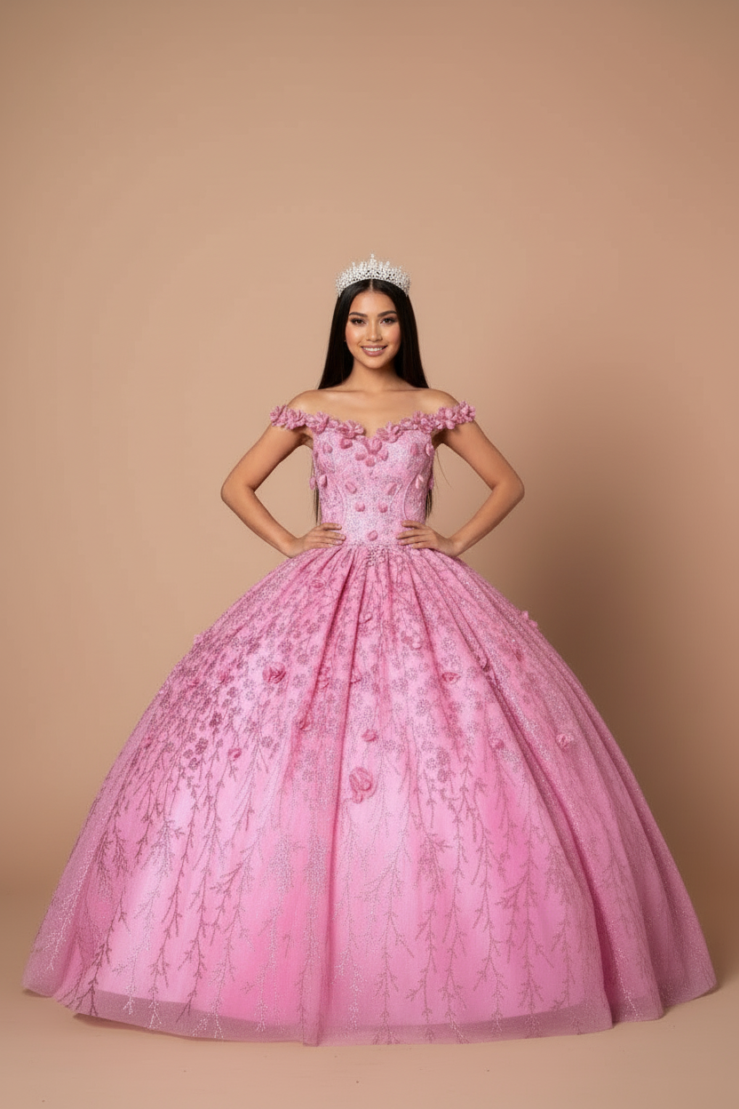Off-Shoulder Quinceanera Dress  CC-30001261