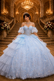 Tiered Ruffle Quinceañera Ball Gown  by Gloria GL3551371