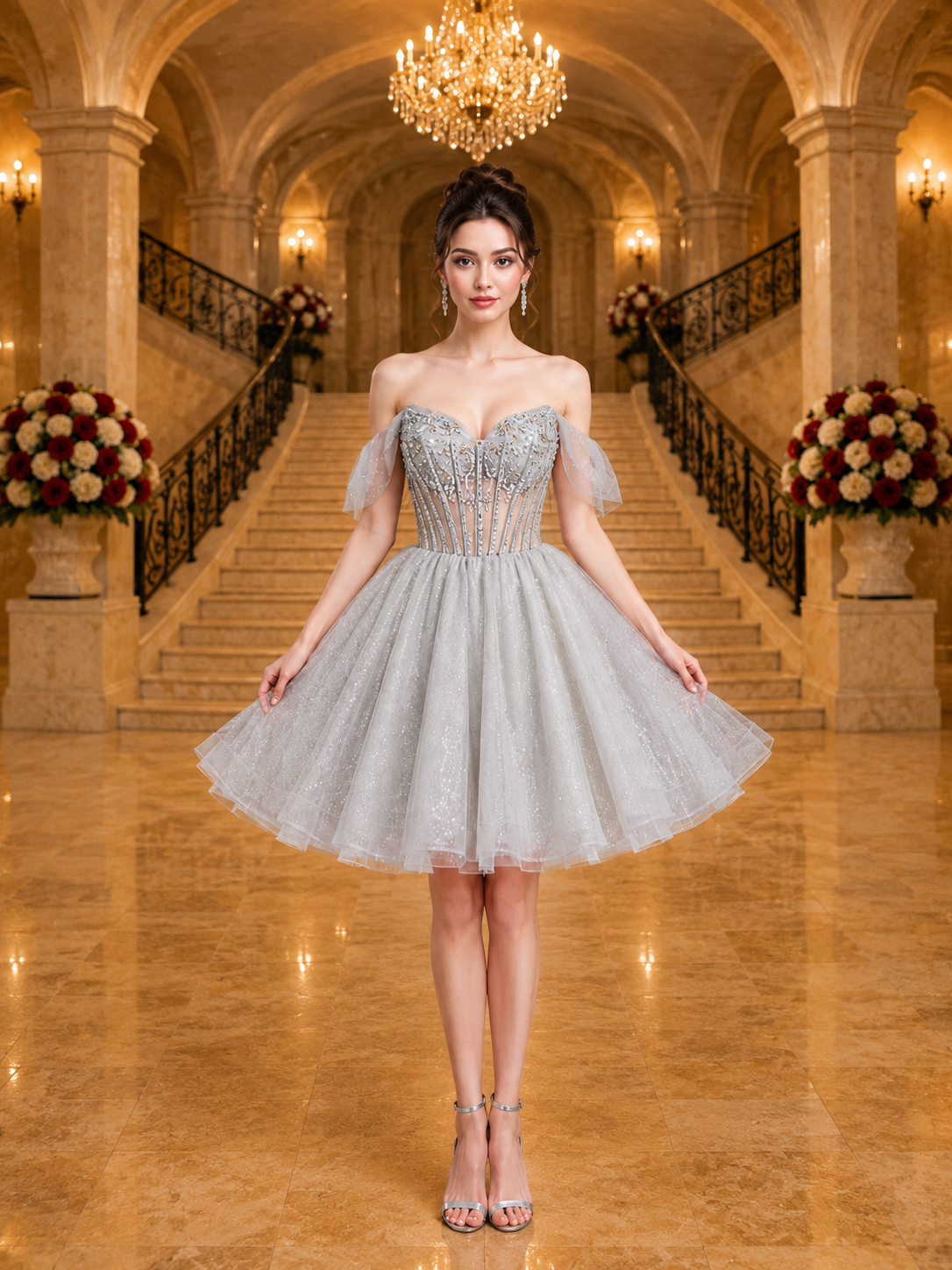 Spaghetti Strap Homecoming Dress by Dancing Queen 3438