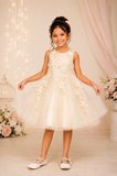 Lace Bodice Tulle Kids Dress by Cinderella Couture 9040