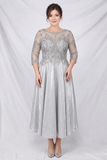 Tea-Length Mother of the Bride Dress with Pockets by Chicas J040