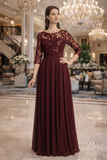Floral Lace Empire Waist Formal Dress by Cindy Collection 145164