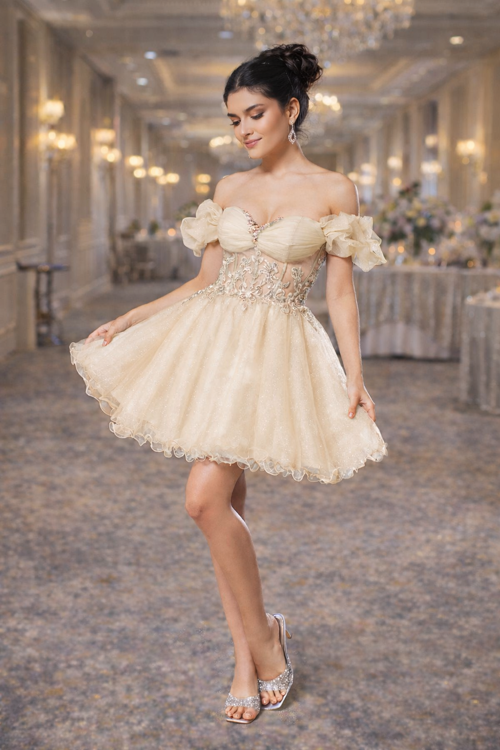 Corset Short Dress by Royal Collection Lp216458