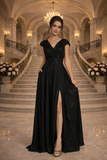 V-neck gown is embellished by Lee fashion 5051191