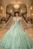 Off-Shoulder  Quinceanera Ball Gown by Queen Collection 5065307