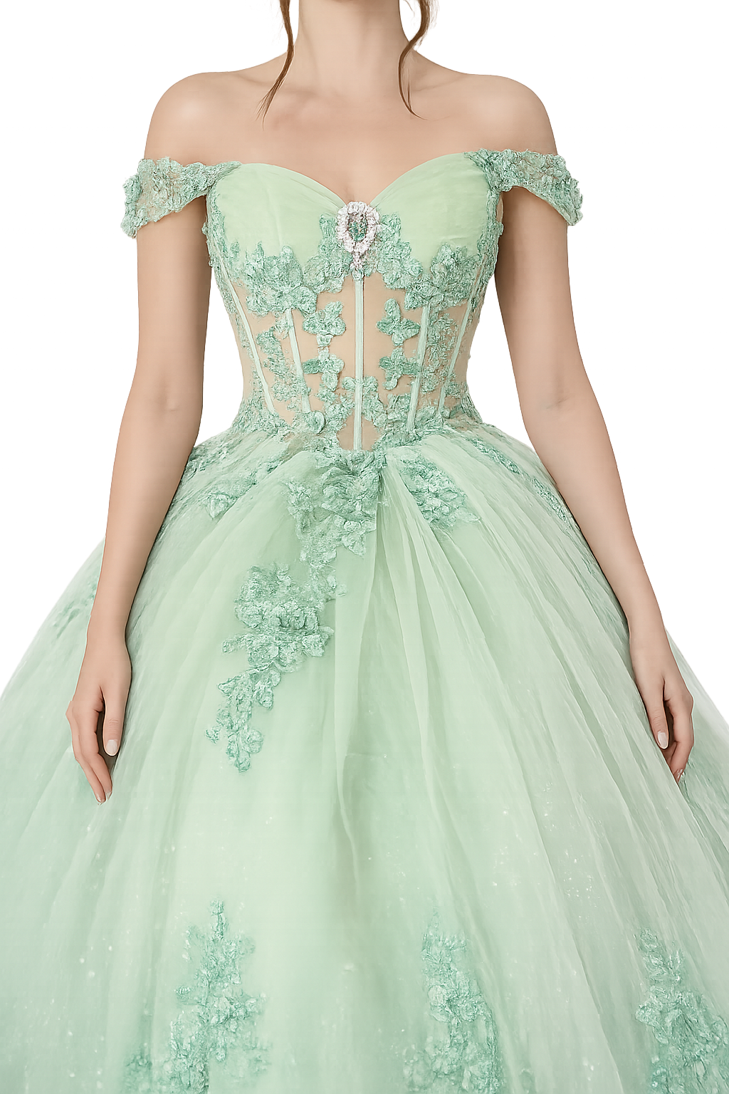 Off-Shoulder  Quinceanera Ball Gown by Queen Collection 5065307
