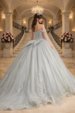 Detachable Cape Sleeve Quinceañera Ball Gown by kavin GL3711357