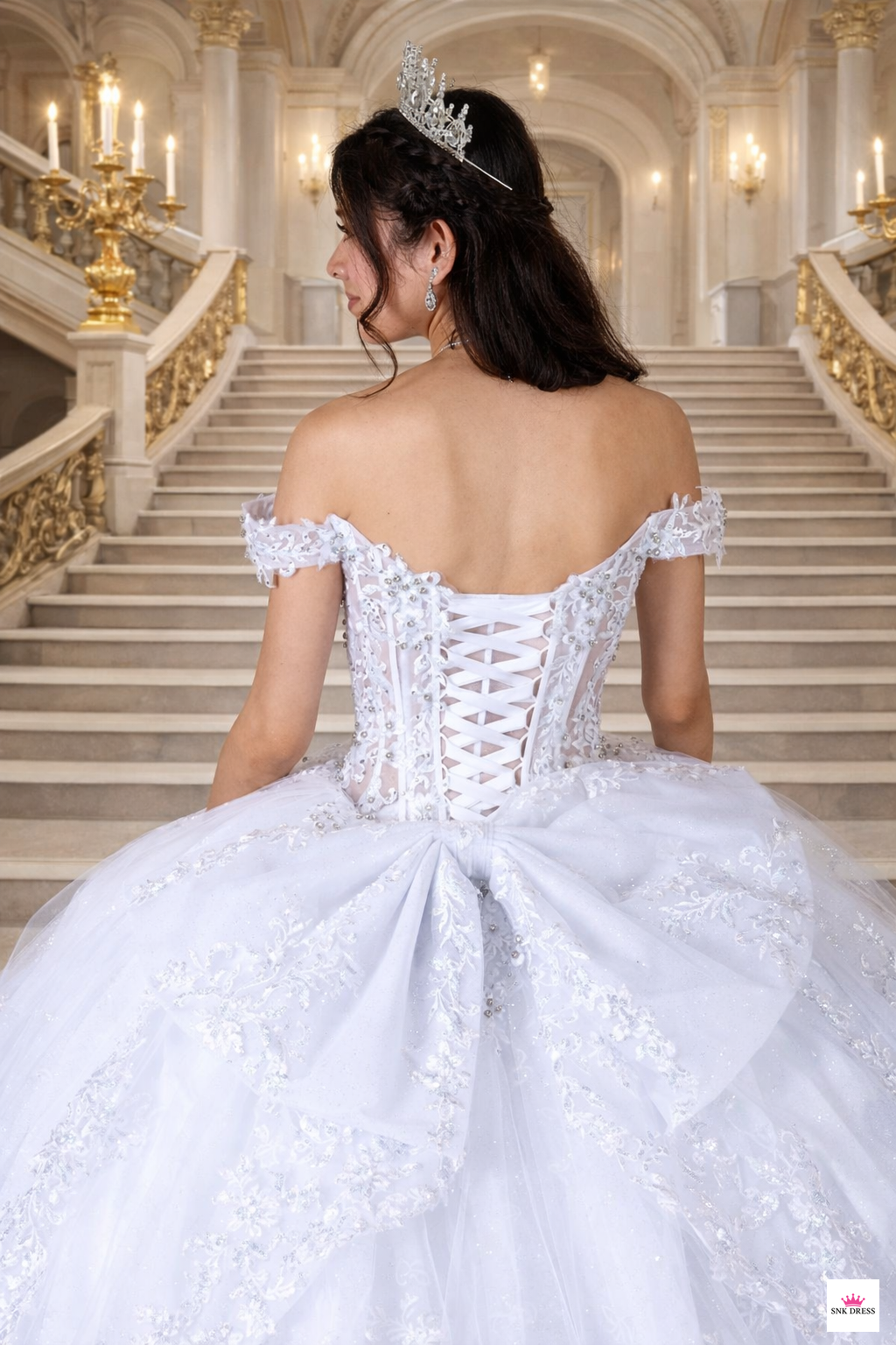 Embroidered Tulle Quinceañera Gown by Calla Collection  Scl-30040301