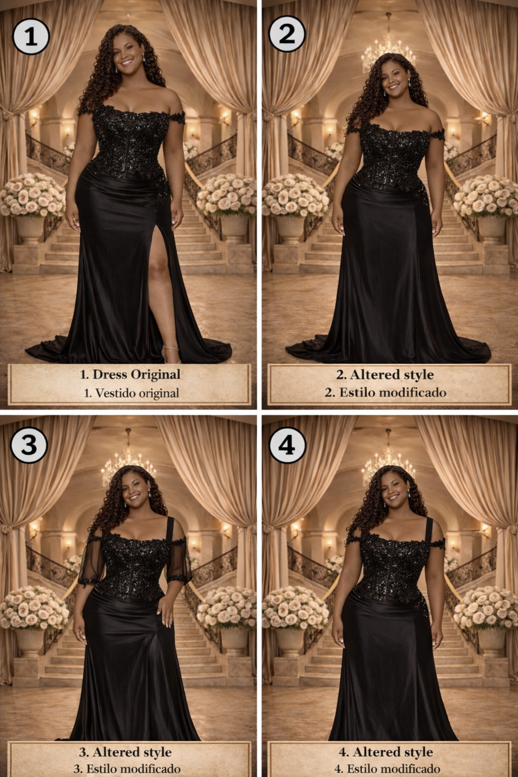 Plus Size Formal Dress by Ladivine CDS537C