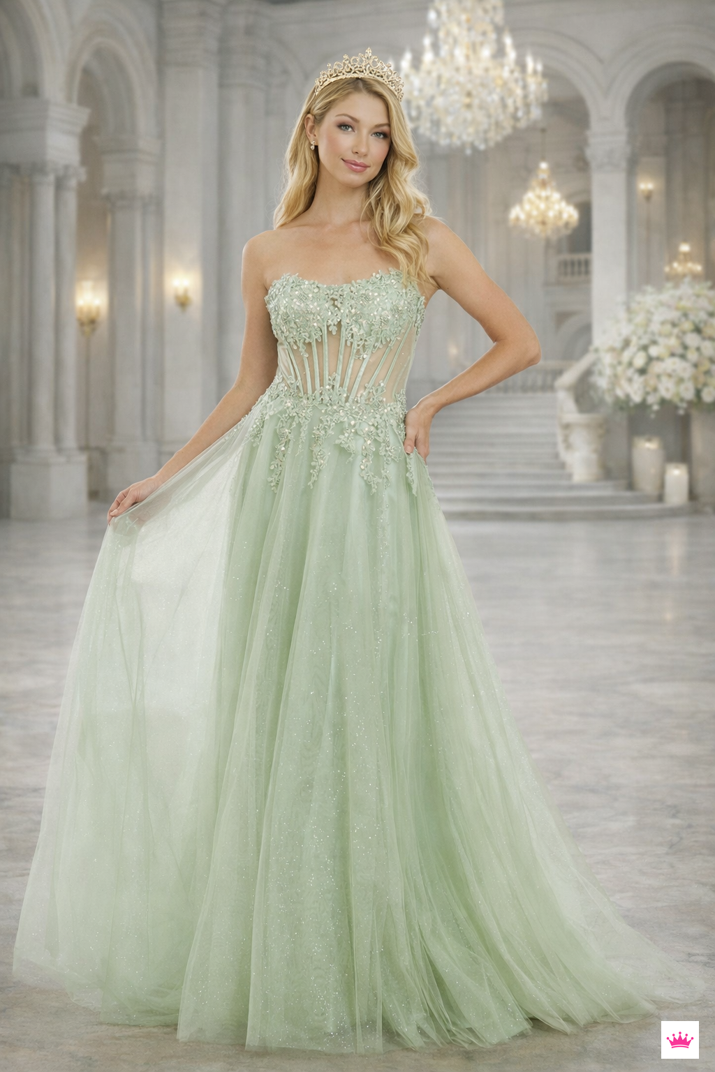 Semi-forma Gown by Couture 907878