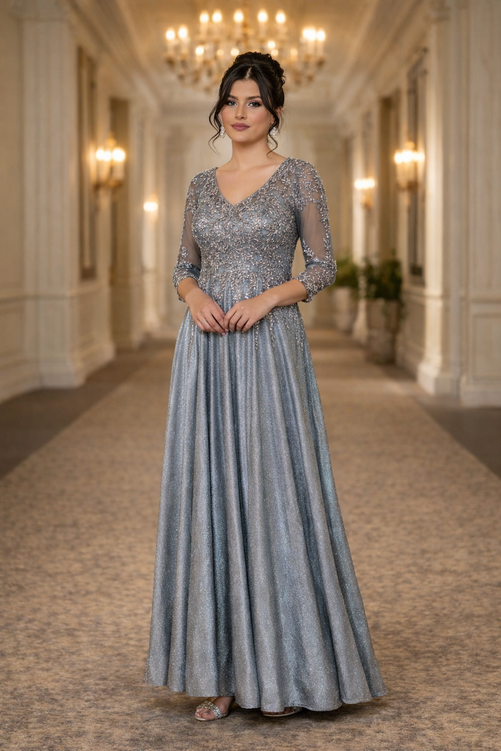 Sleeves by Eva Collection 5303.WWW.SNKDRESS.COM