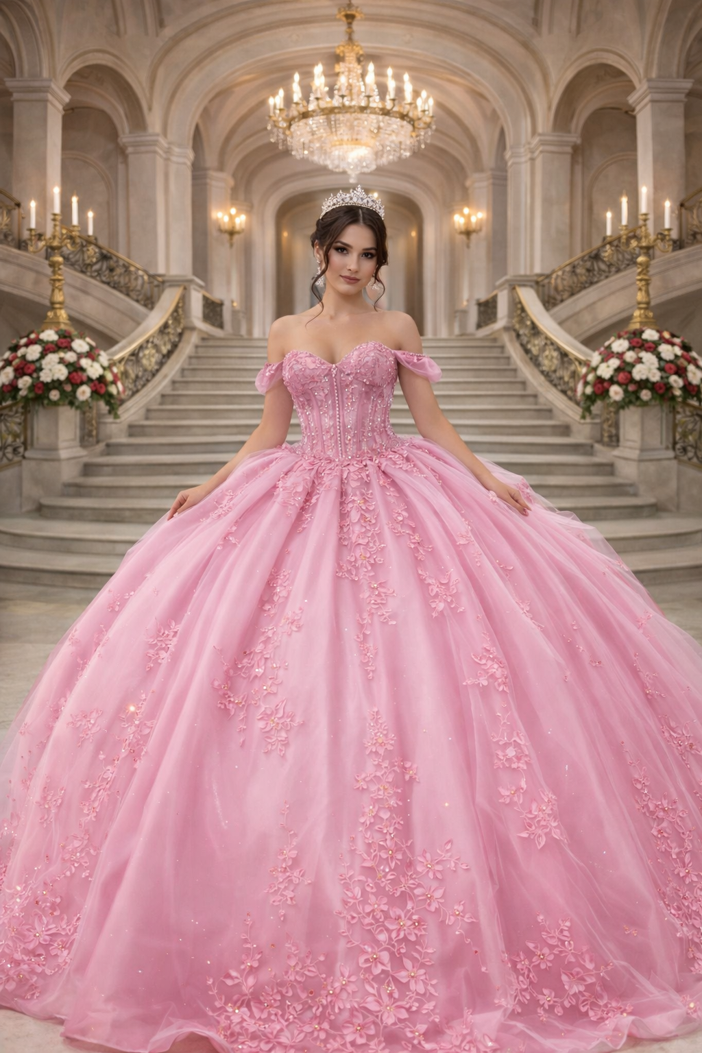 Quinceanera ball gown by Dancing Queen style 5000 | www.snkdress.com