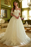 Off White bridal gown by GLS Gloria GL3602 www.snkdress.com