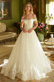 Off White bridal gown by GLS Gloria GL3604 www.snkdress.com