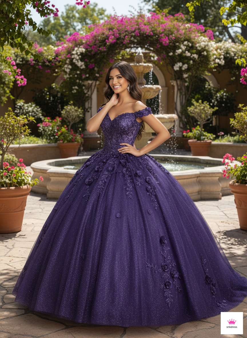 Shimmering Quinceañera Ball Gown by Joy Collection 1028000