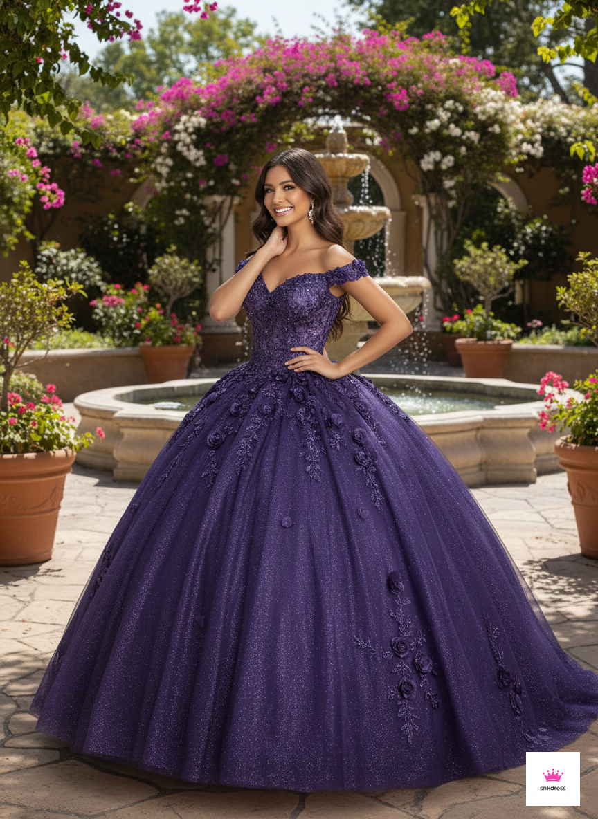 Shimmering Quinceañera Ball Gown by Joy Collection 1028000
