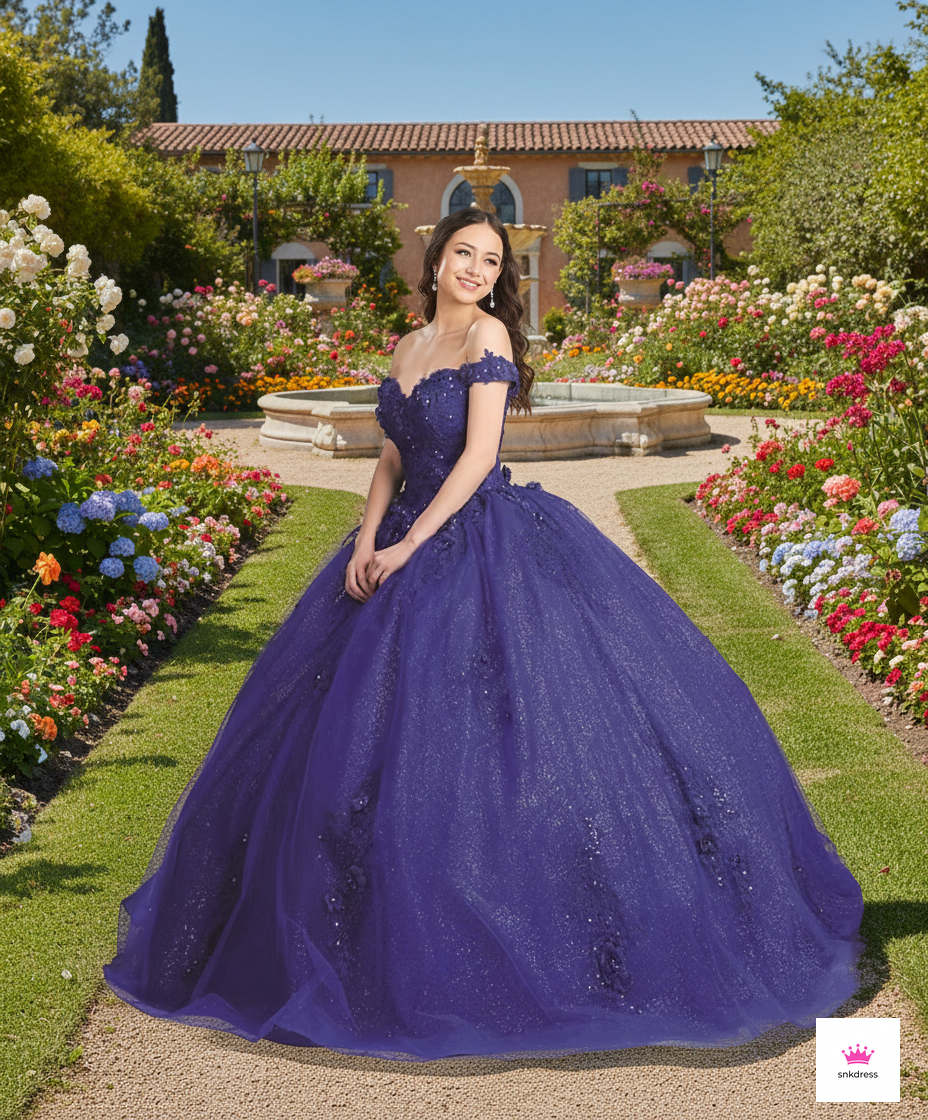 Shimmering Quinceañera Ball Gown by Joy Collection 1028000