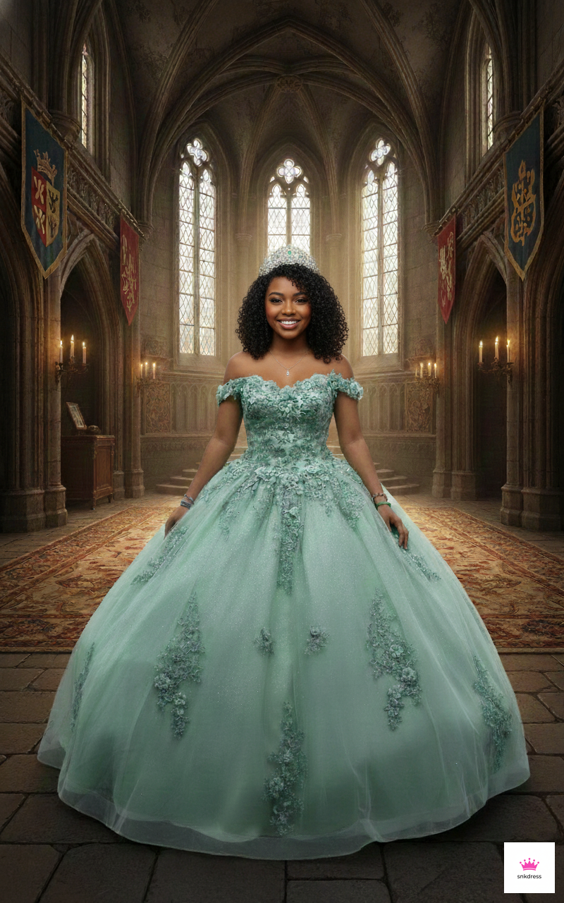 Shimmering Quinceañera Ball Gown by Joy Collection 1028000