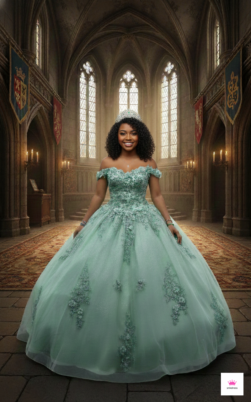 Shimmering Quinceañera Ball Gown by Joy Collection 1028000