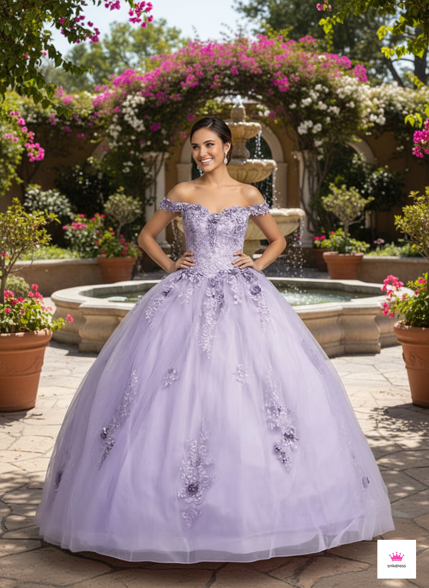 Shimmering Quinceañera Ball Gown by Joy Collection 1028000