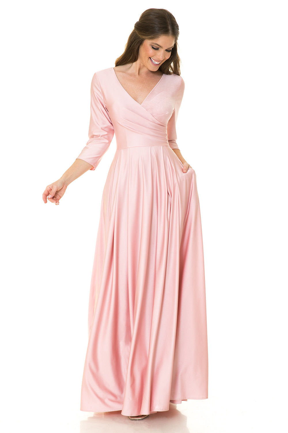 3/4 Sleeve  Flare Dress by Lenovia 5243