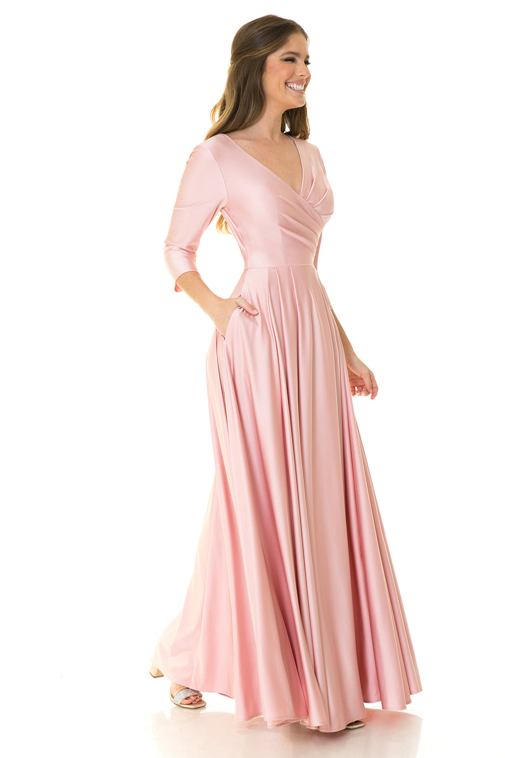 3/4 Sleeve  Flare Dress by Lenovia 5243