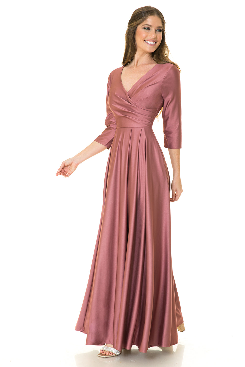 3/4 Sleeve  Flare Dress by Lenovia 5243