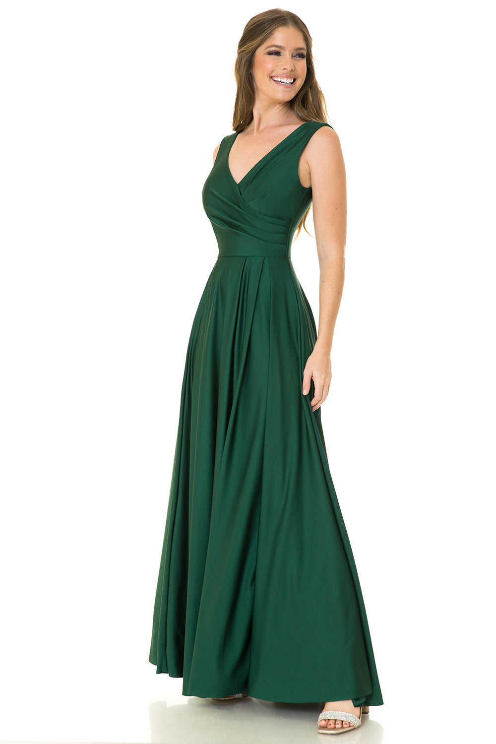 V-neck  Flare Dress by Lenovia 5242