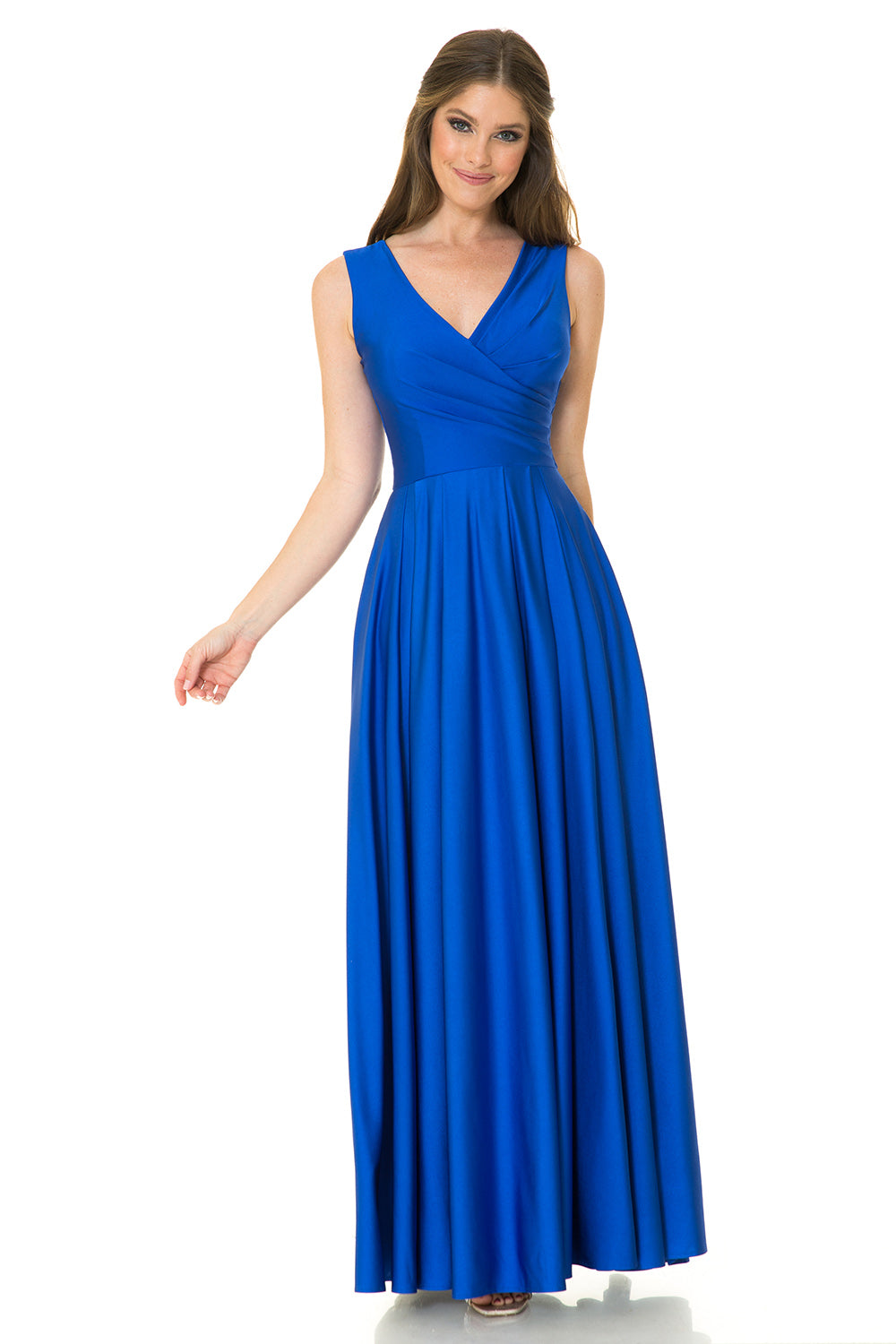 V-neck  Flare Dress by Lenovia 5242