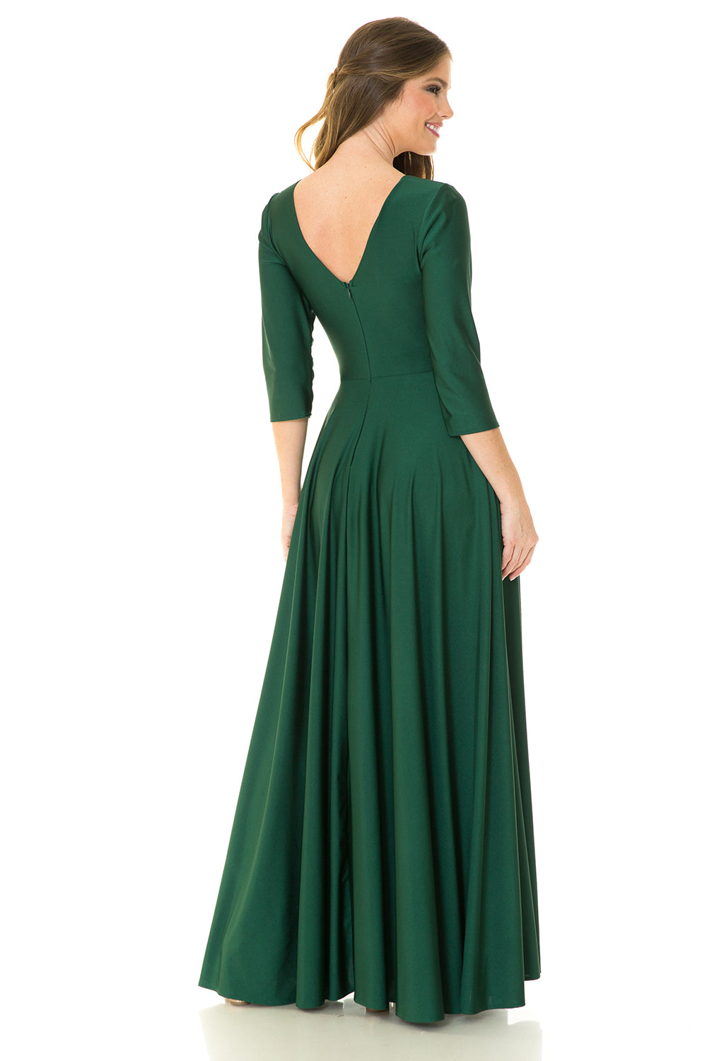 3/4 Sleeve  Flare Dress by Lenovia 5243