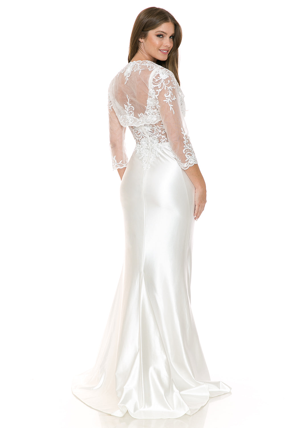 Sweetheart Embroidered Formal Dress with Jacket by Lenovia 8175