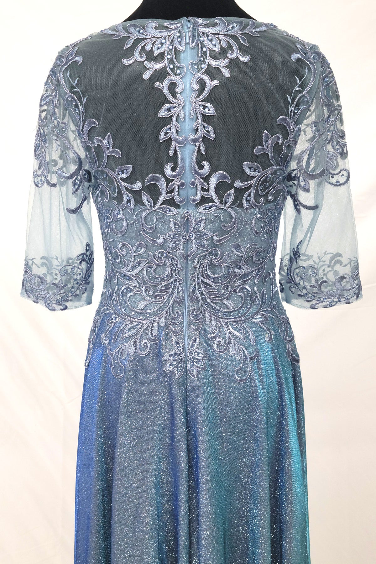 Embroidered Sequin Pocket Dress by Chicas Dress J15273