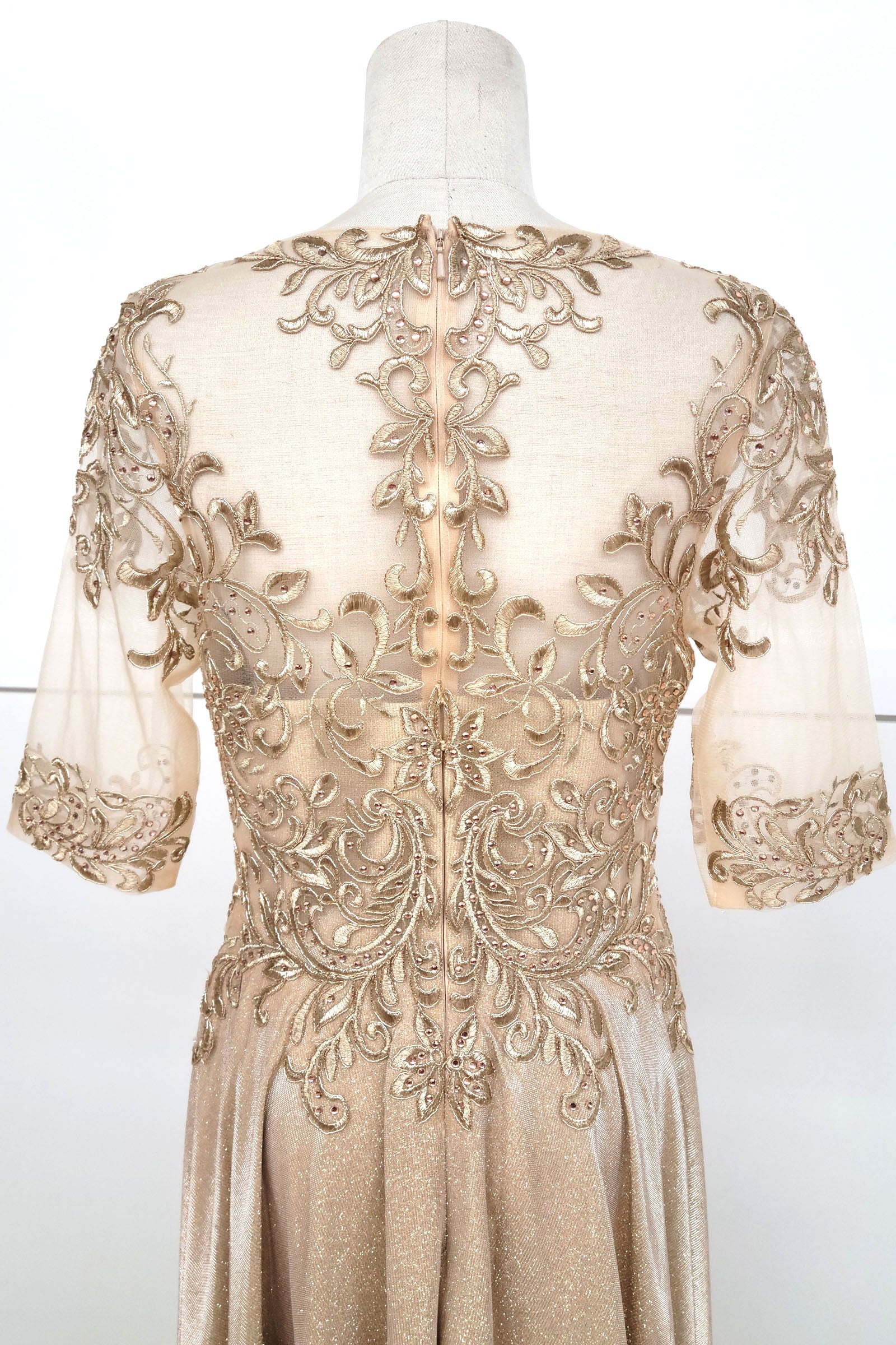 Embroidered Sequin Pocket Dress by Chicas Dress J15273