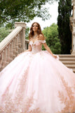 Quinceanera ball gown dress gold embroidery