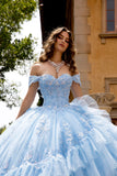 Flounced Tulle Princess Ball Gown by Petite Adele PQ109225