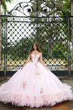 quinceanera ball gown dress Pink Bella Princess Couture PQ1095 www.snkdress.com