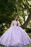 quinceanera ball gown dress Lilac Bella Princess Couture PQ1097 www.snkdress.com