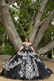Detachable Bow Sparkle Ball Gown by Petite Adele PQ1100