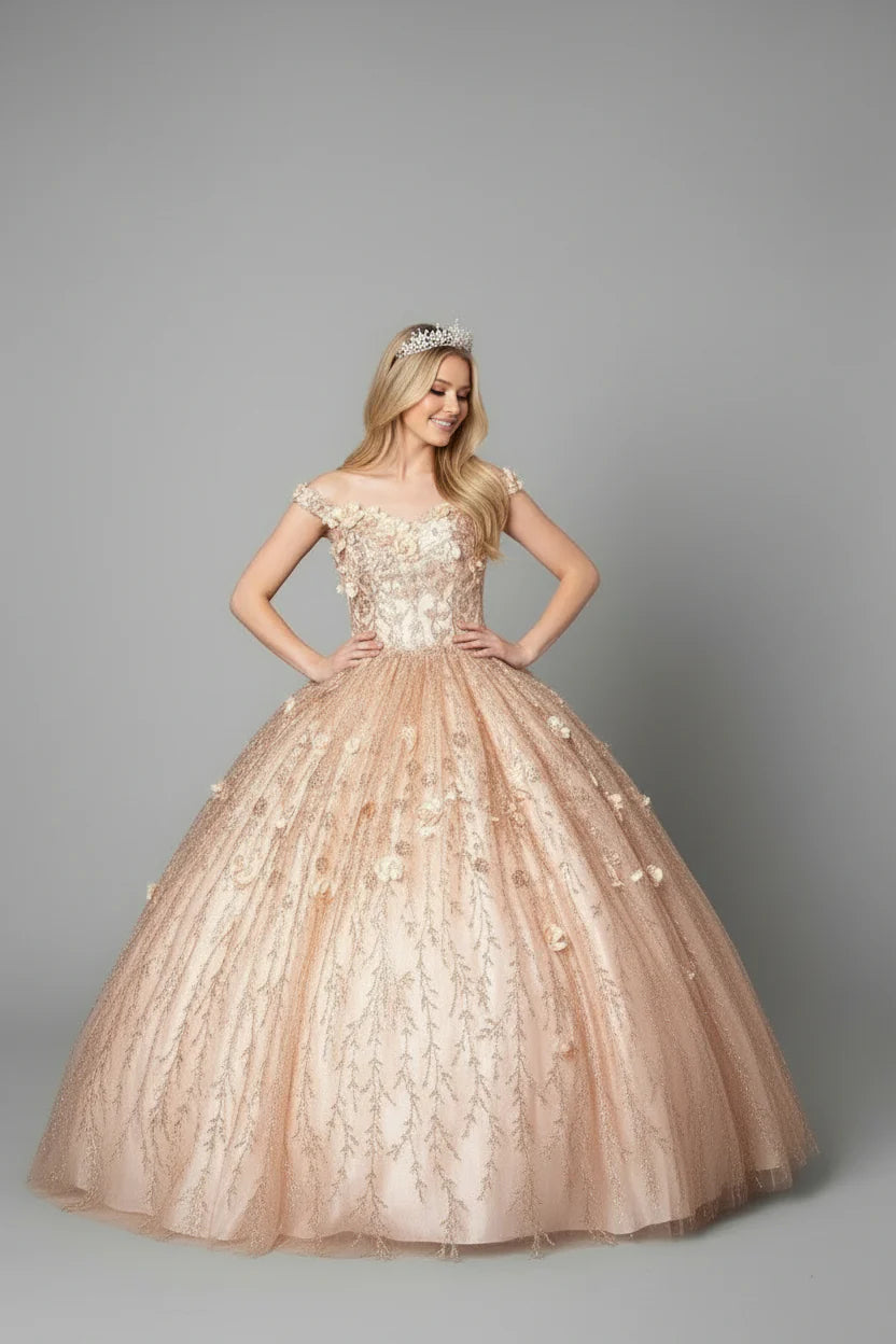 Off-Shoulder Quinceanera Dress  CC-30001261