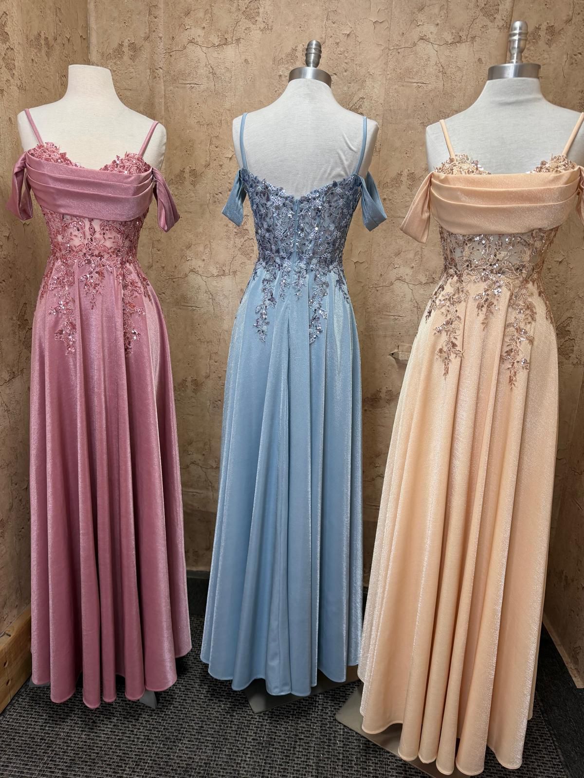Off The Shoulder Satin Ball Gown by Lee Collection 5053895