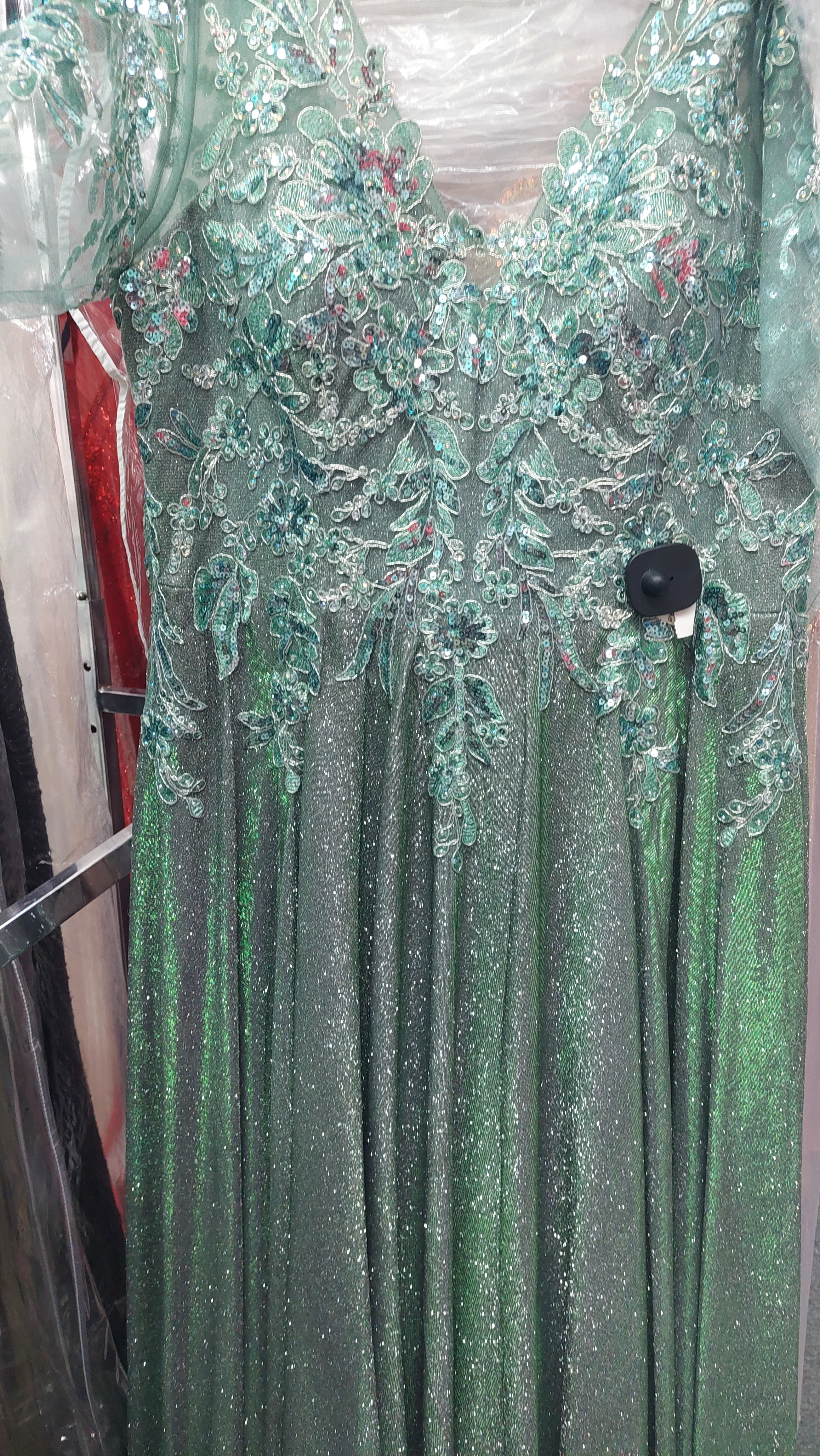 Beaded Lace Evening Gown by Cindy 5050998