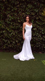 Strapless  Fitted  Gown in Off White by Divine CD791W