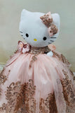 Hello Kitty Quincenera Doll rose gold snkdress,wwwsnkdress.com