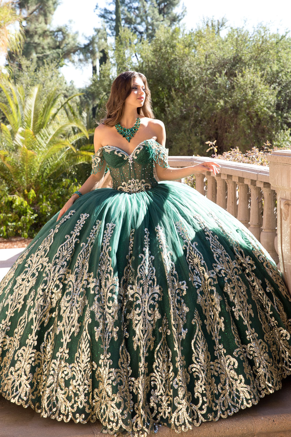 Whimsical Glitter Ball Gown by Petite Adele PQ106596