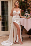www.snkdress.com – Ladivine CD269W Beaded Off-Shoulder Mermaid Wedding Dress in Off White