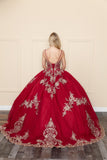 Strapless Quinceañera Dress with Cape by Bella Princess PQ1016